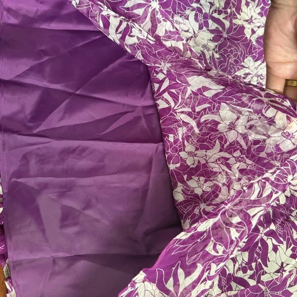 vintage 100% silk skirt - Picture 5 of 7